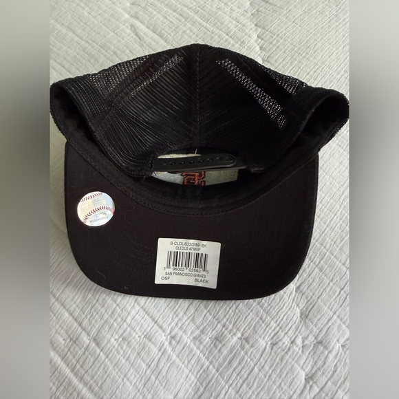 ’47 Brand MVP Adjustable Trucker Hat San Francisco Giants Black Mesh Cap (74) - Picture 6 of 10